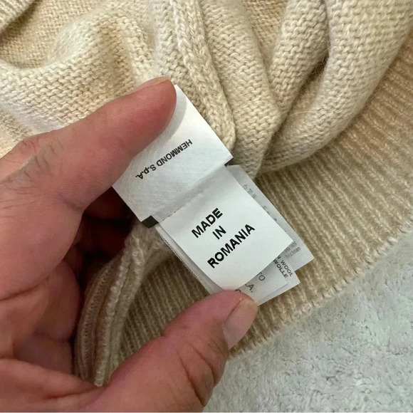 Valentino Jeans Mock Men's Turtleneck 1/4 Zip Sweater size XL - Picture 10 of 15